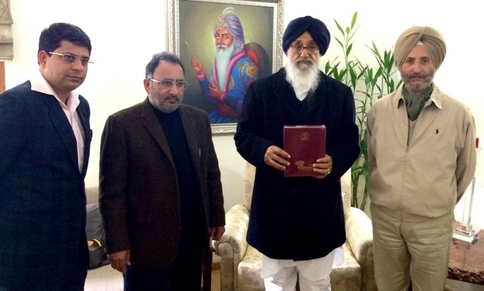 CM Badal releases diary of the Punjab Government for the year 2015