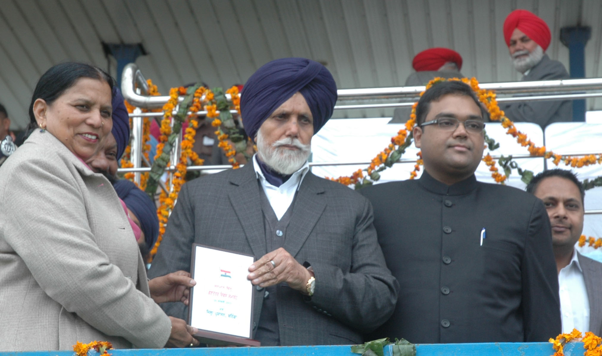 Sekhon Unfurls Tricolor on 66th Republic Day