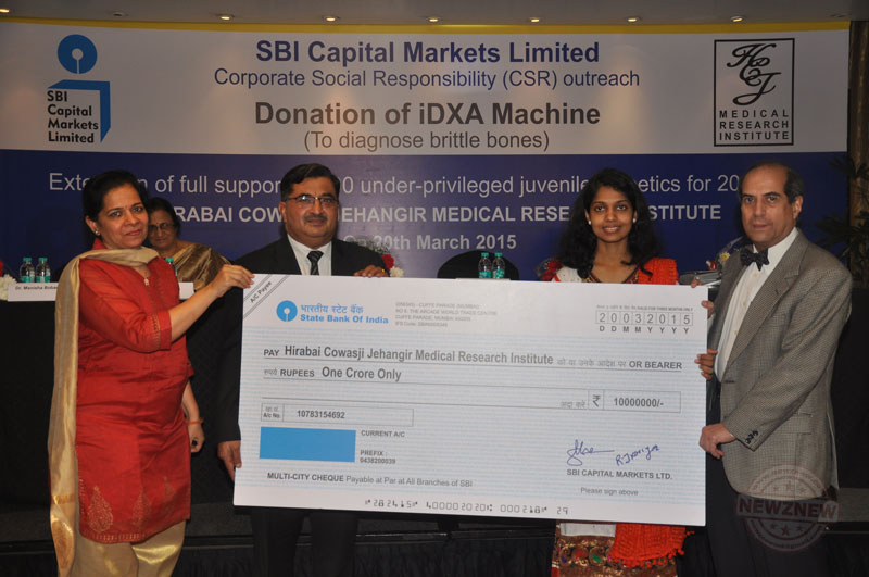 SBI Capital Markets Limited Donates 1 Crore to HCJMRI Under its CSR Program