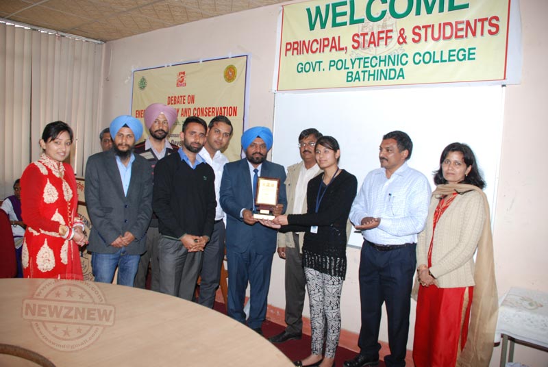 Debate held on Energy Efficiency and Conservation at Govt Polytechnic College