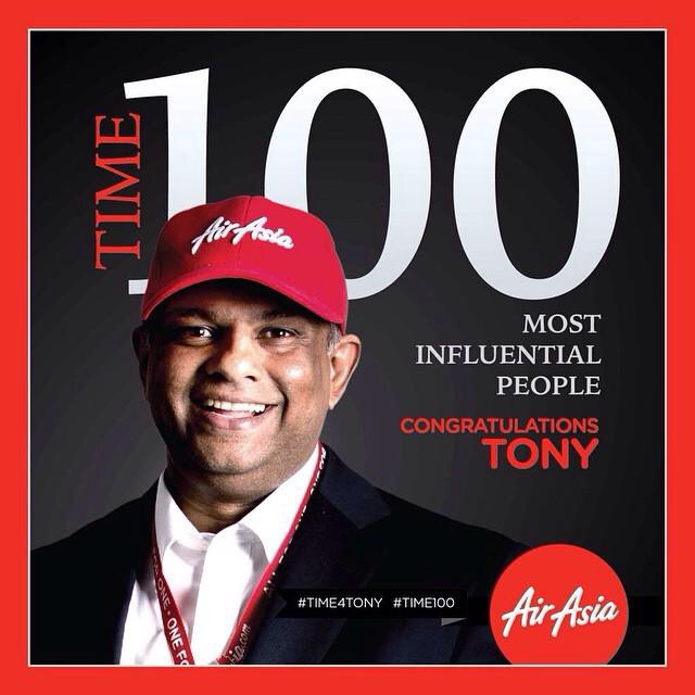 AirAsia Group CEO Tony Fernandes named One of TIME MAGAZINE’S TIME 100 Most Influential People in the World