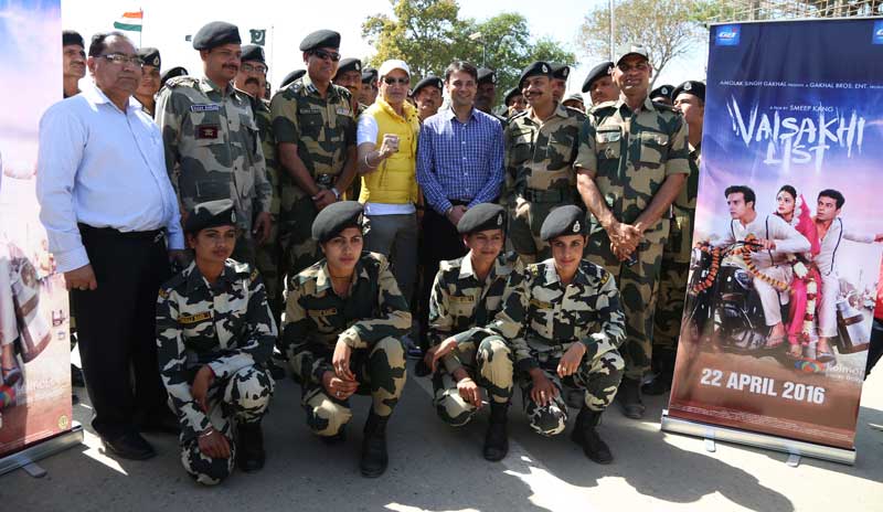 ‘Vaisakhi List’ theatrical released with the Jawans at Wagah border