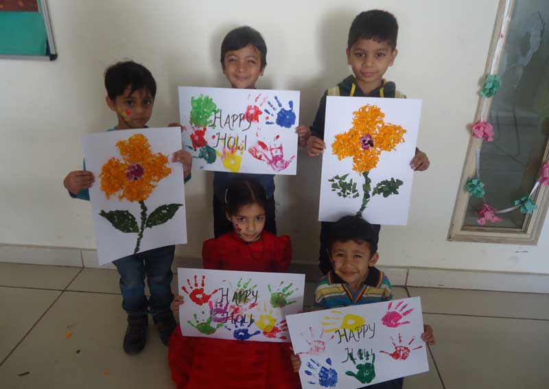 Holi celebrated with welcoming of Spring at Brilliance World School