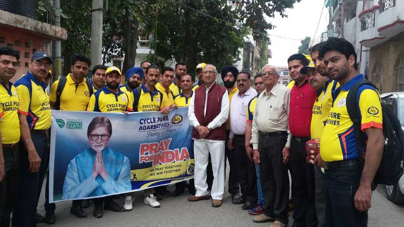 Cycle Pure Agarbathies urges the nation to pray for team India