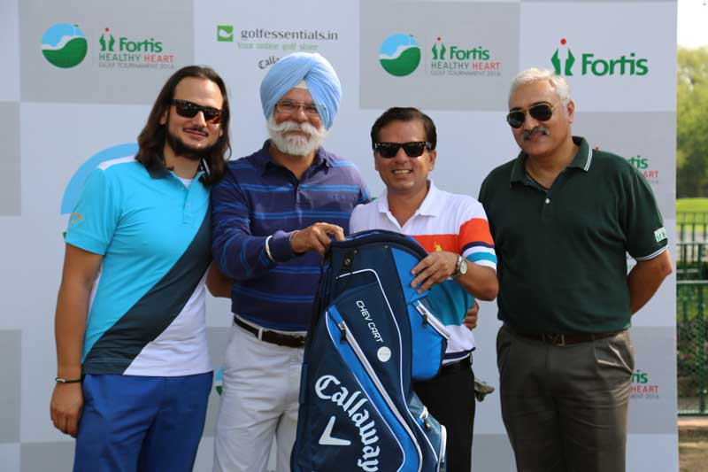 Vikrant, Col. Brar & Binny corner glory in Fortis Healthy Heart Golf tournament