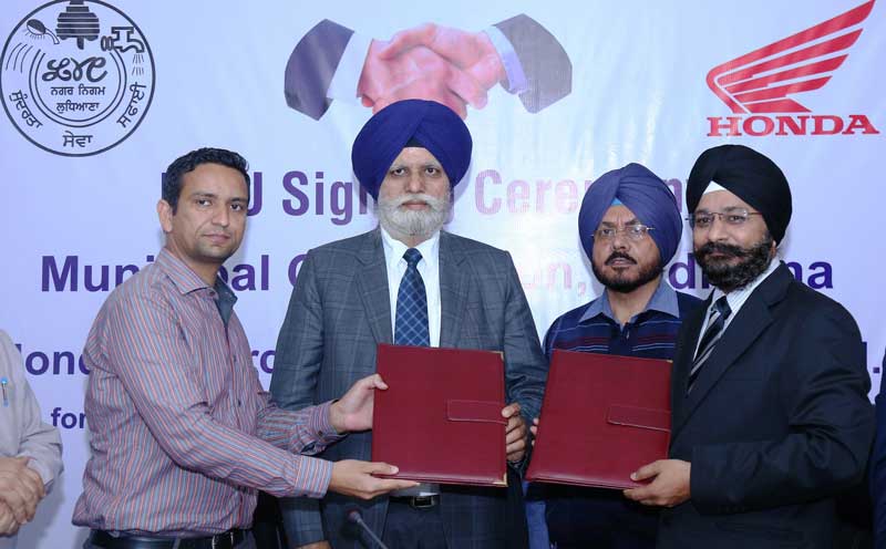 Honda 2Wheelers signs MoU with Municipal Corporation of Ludhiana
