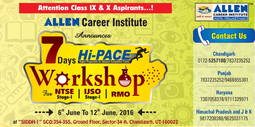 ALLEN Career Institute conduct 7 Days HI- PACE Workshop for 9th & 10th Students