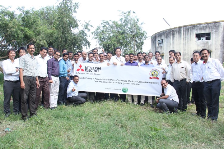 Mitsubishi Electric India pledges support for Vanamahotsav 2016-17; plants over 200 trees