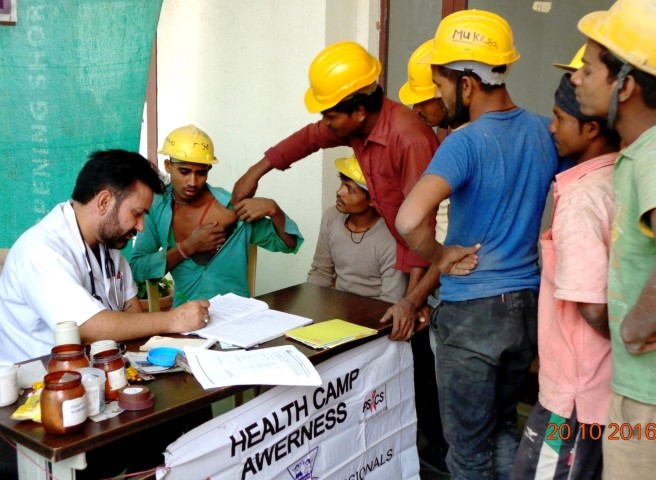 Emaar MGF organizes free health camps for its site workers