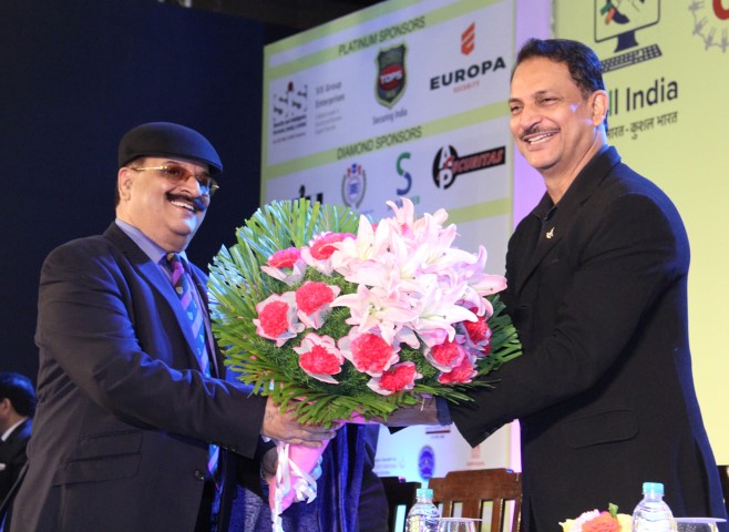 Rajiv Pratap Rudy urges Private Security sector to train Security Guards for Global Markets