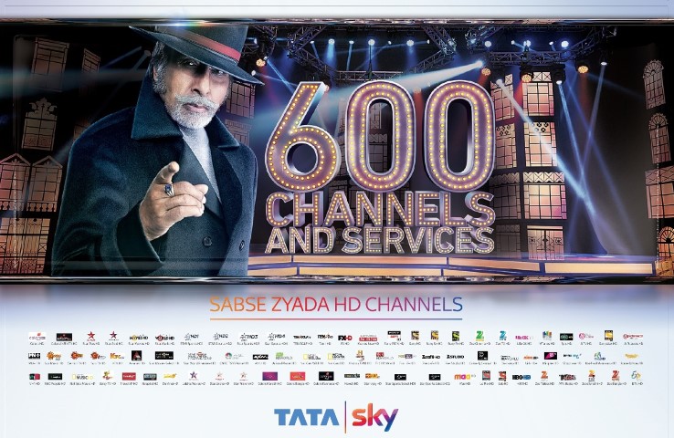 Tata Sky begins the year with maximum number of channels & services across the DTH industry