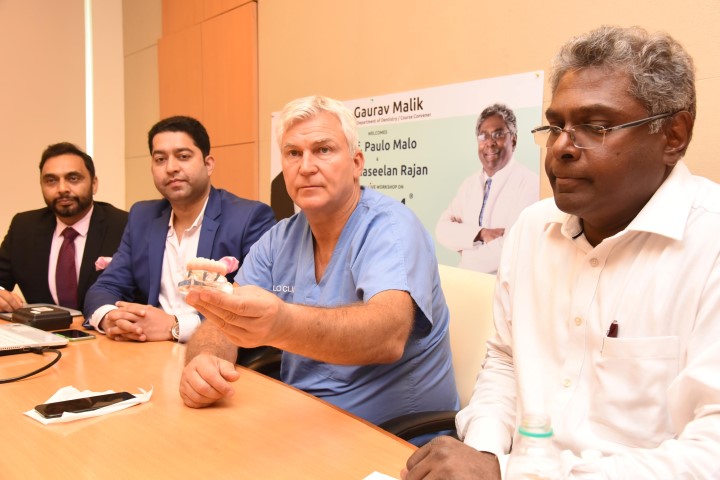 ALL ON 4’ treatment for Teeth Loss showcased by inventor Dr Paulo Malo at Max Hospital