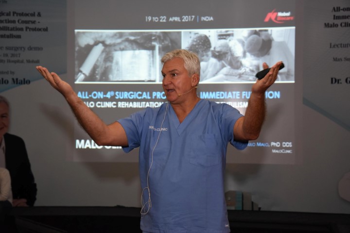 Live Surgery by World Famous Dental Surgeon Dr. Paulo Malo at Max Hospital