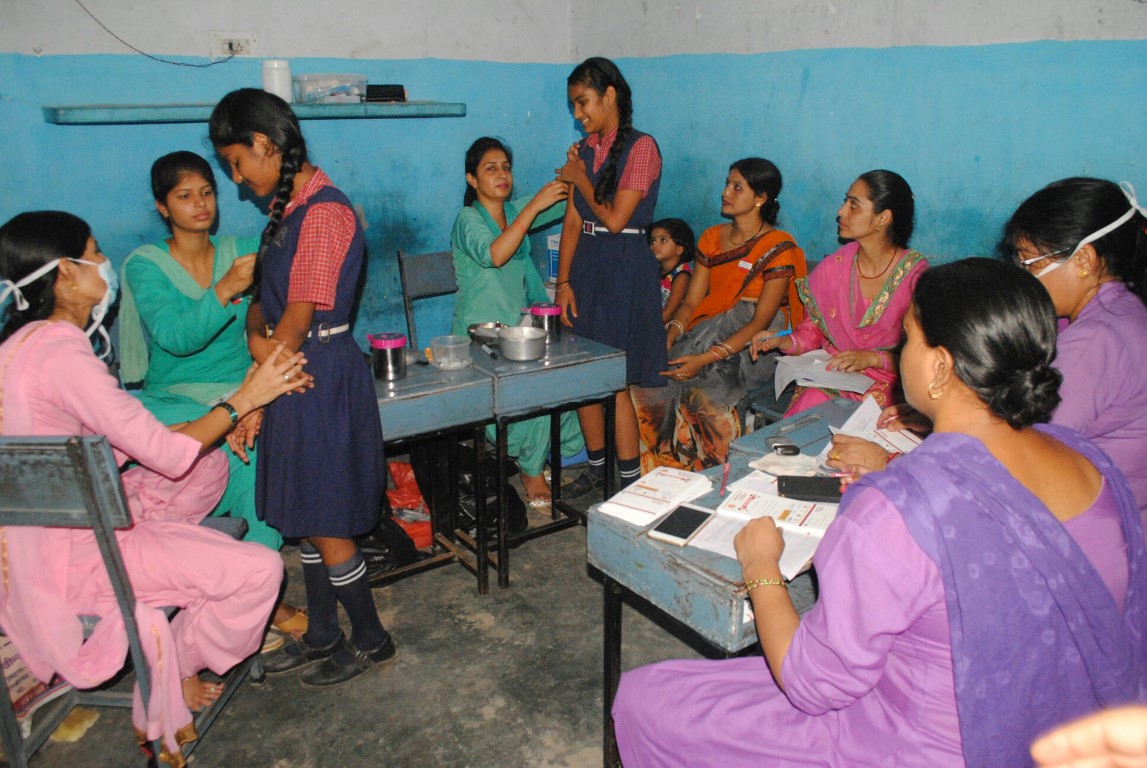 Measles Rubella Campaign in Maharishi Dayanand Public School