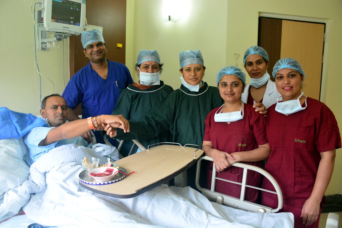 Sister gives Brother the Gift of Life at Fortis Mohali on Raksha Bandhan