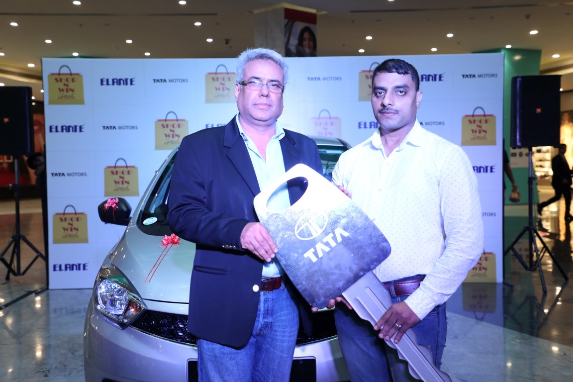 Chandigarh Police constable wins Tata Tigor car at Elante Shop and Win Festival
