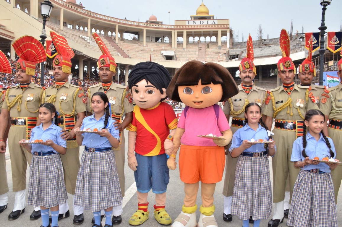 Children celebrate Surakshabandhan with the nation’s first line of defense “The Border Security Forces”
