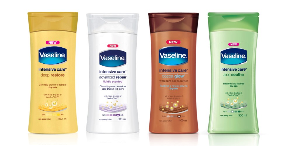 The Glow guide with Vaseline Lotions