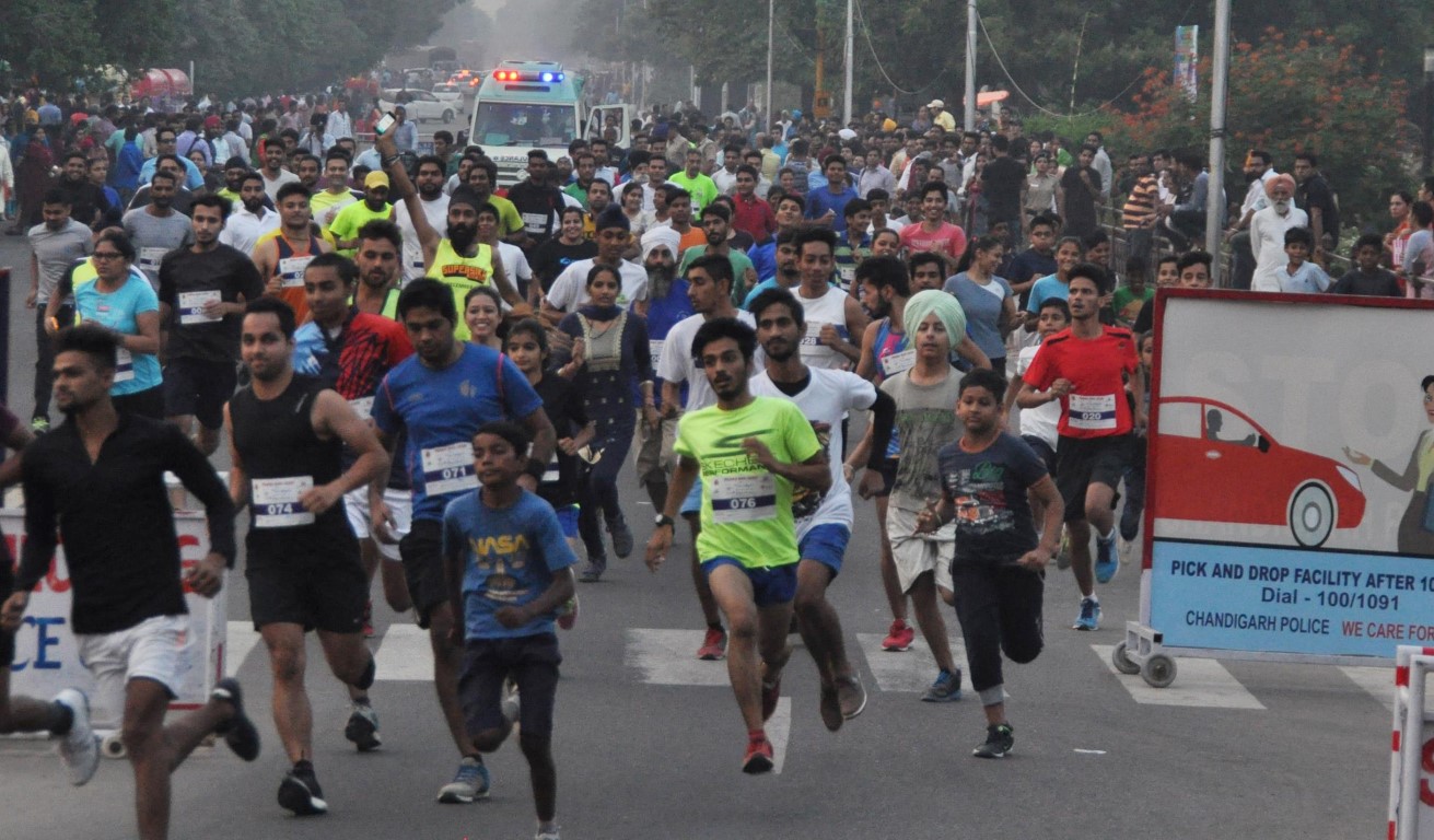 Promo run held as a prelude to 1st Int’l Chandigarh Marathon
