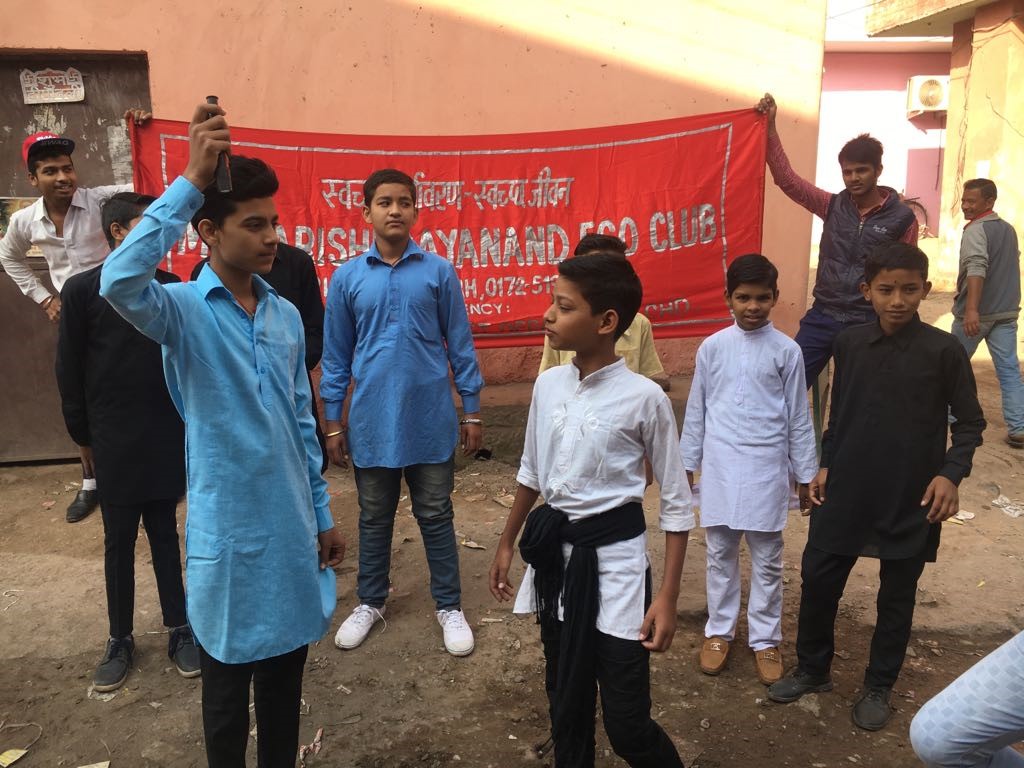 Nukkad Play and Rally organized to conserve energy at Maharishi Dayanand Public School