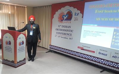 Dr Sarabjeet Singh delivered a Guest lecture at the 52nd IOS Conference Jaipur
