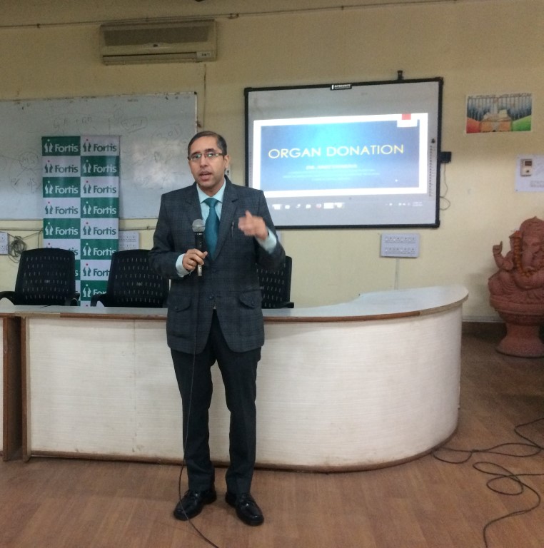 Pledge Your Organs: Save Lives said Dr. Amit Sharma