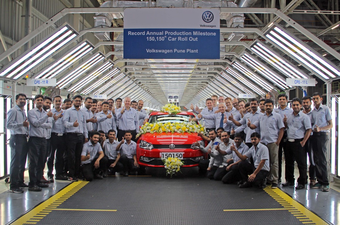 Record year for Volkswagen India: 150,150 cars produced in 2017
