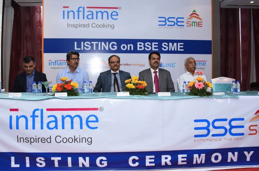 Solan-Based Inflame Appliances becomes the first appliance company to get listed on BSE SME platform