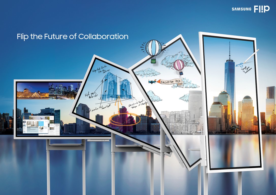 Samsung transforms modern meeting with new interactive digital display: SAMSUNG FLIP