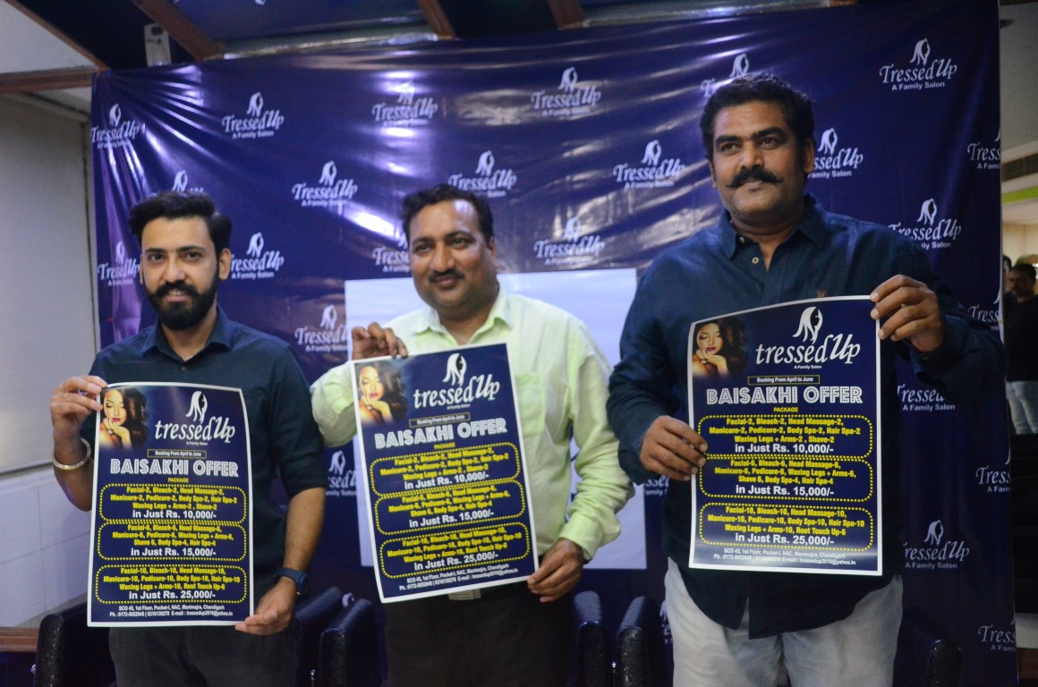 Punjabi film actors Param Shergill & Sanjeev Klair unveil ‘Baisakhi Membership Programme’ at Tressed Up Salon