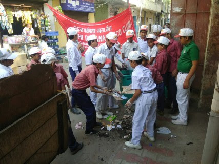 Cleanliness drive launched by students of Maharishi Dayanand School