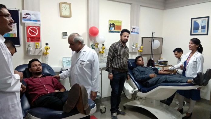 60 units of blood donated at blood donation camp