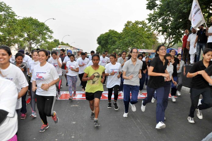 Champions Build Up Run held