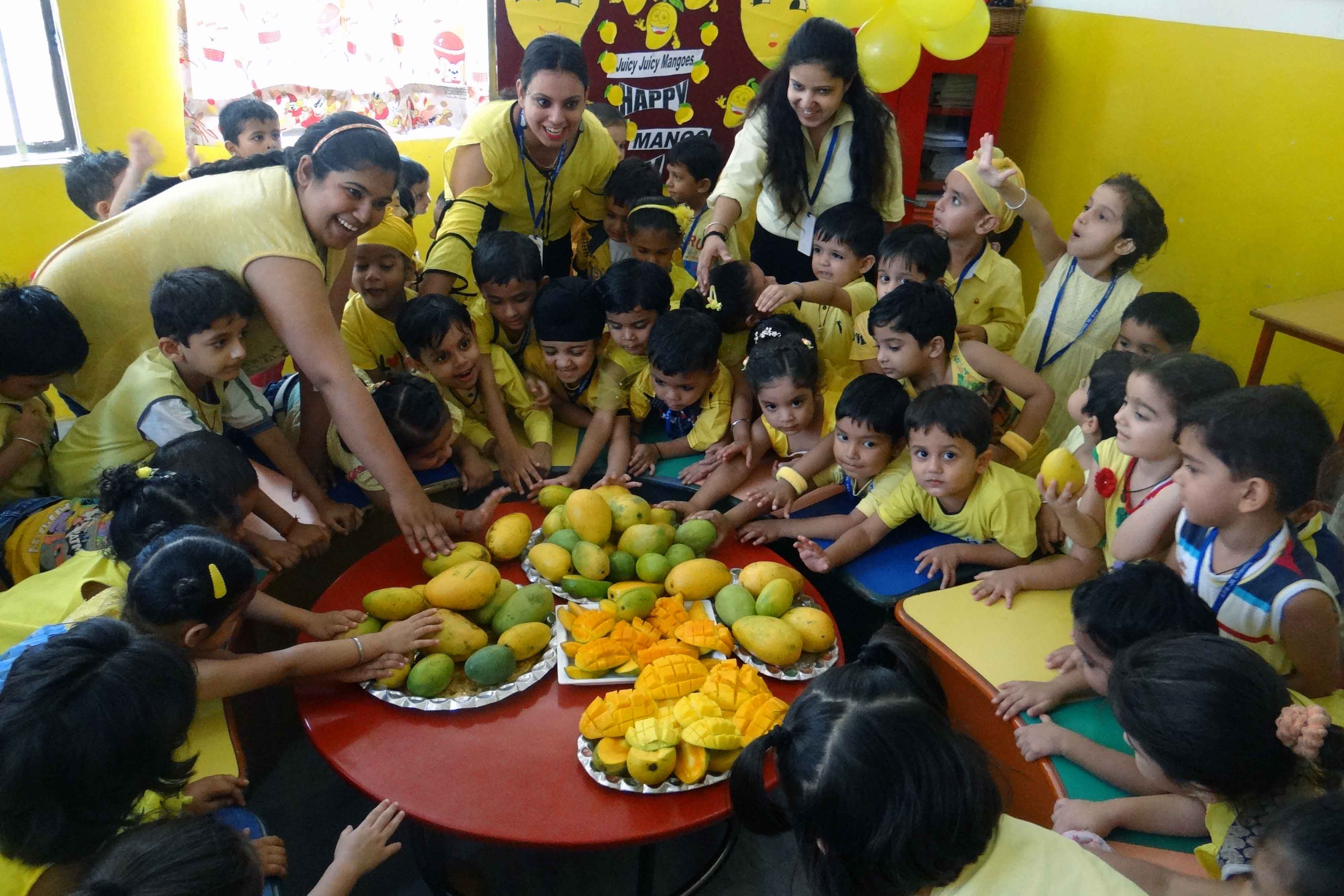 Yellow & Mango Day Celebrated At Adarsh Public Smart School