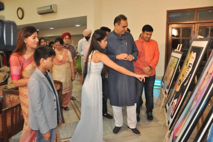 Class 12 Student Showcases Her First Solo Art Exhibition