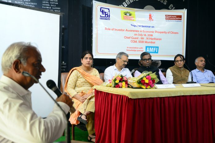 Citizens Awareness Group Organized Seminar On Financial Literacy At Chandigarh Press Club