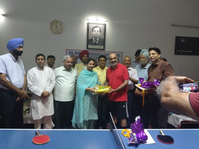 Dr H S Gill Wins Two Golds In Veteran Table Tennis Tournament