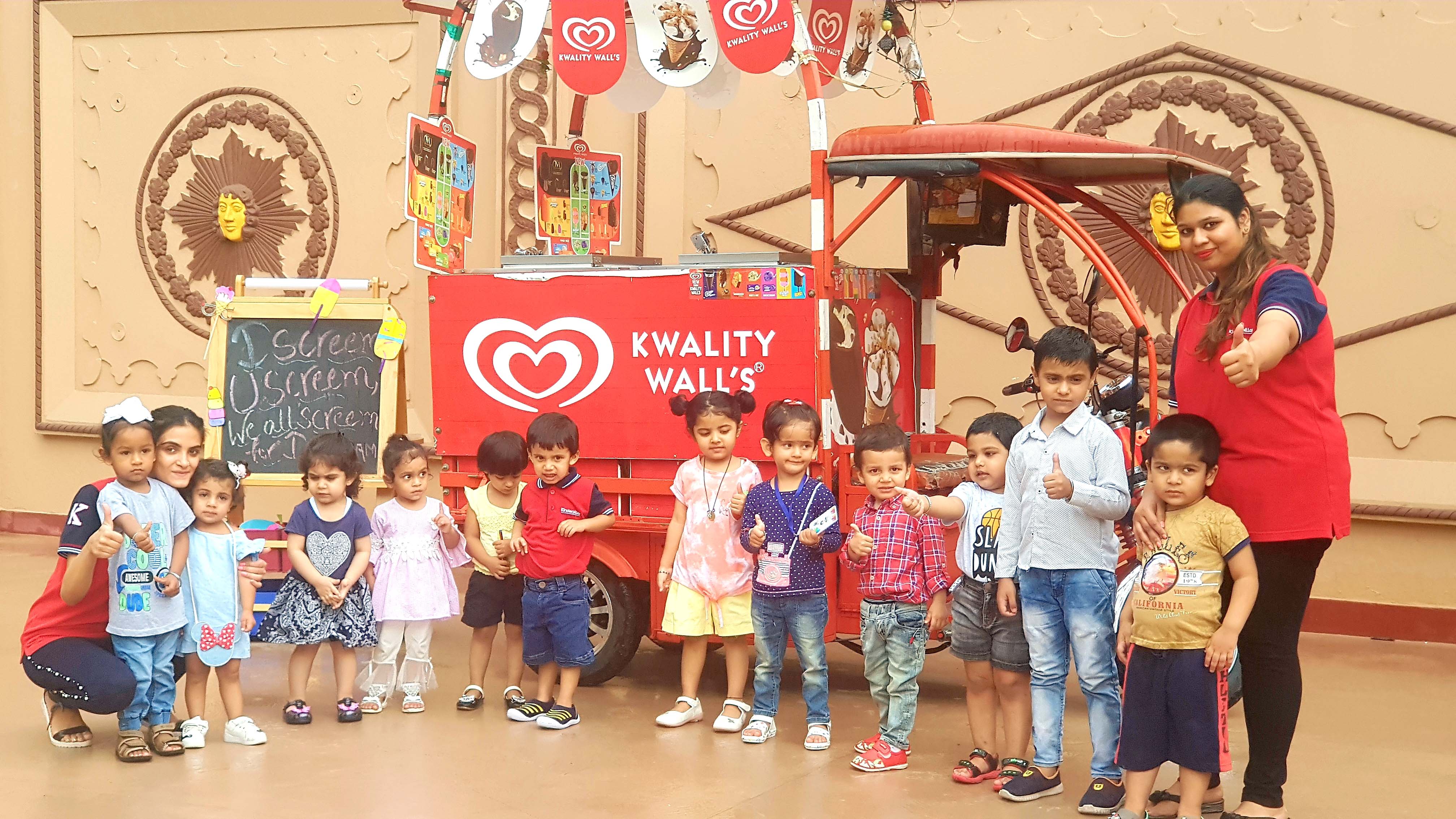 Kinder Piller Ivy School Celebrated Ice Cream Day