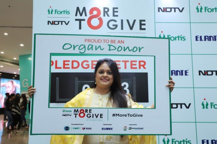 More than 450 people pledge organs at Fortis awareness event on Organ Donation