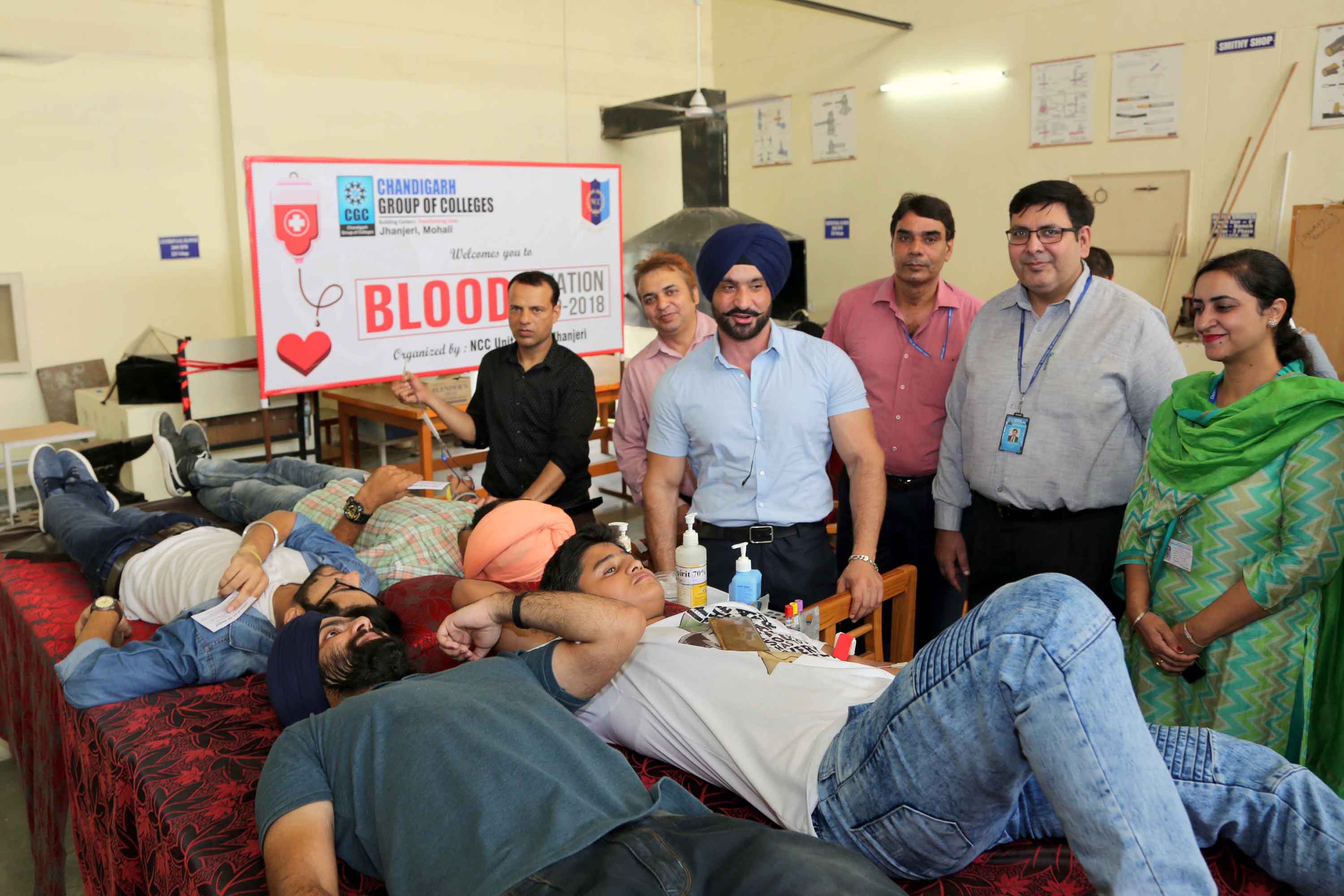 Blood Donation Camp in CGC Jhanjeri