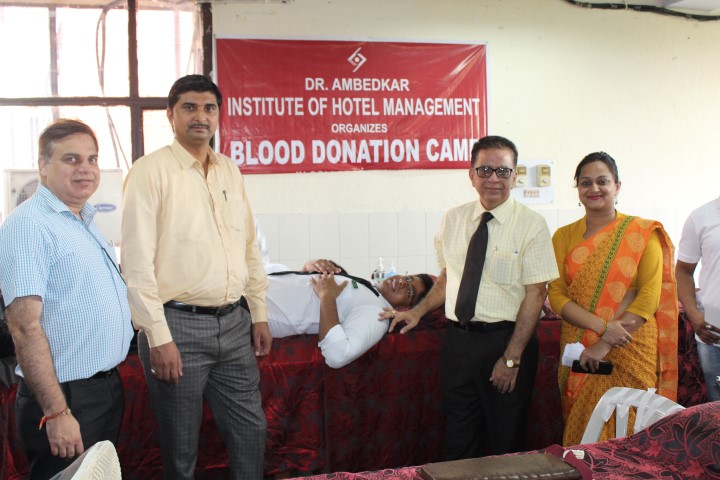 Dr. Ambedkar Institute of Hotel Management organized Blood Donation Camp