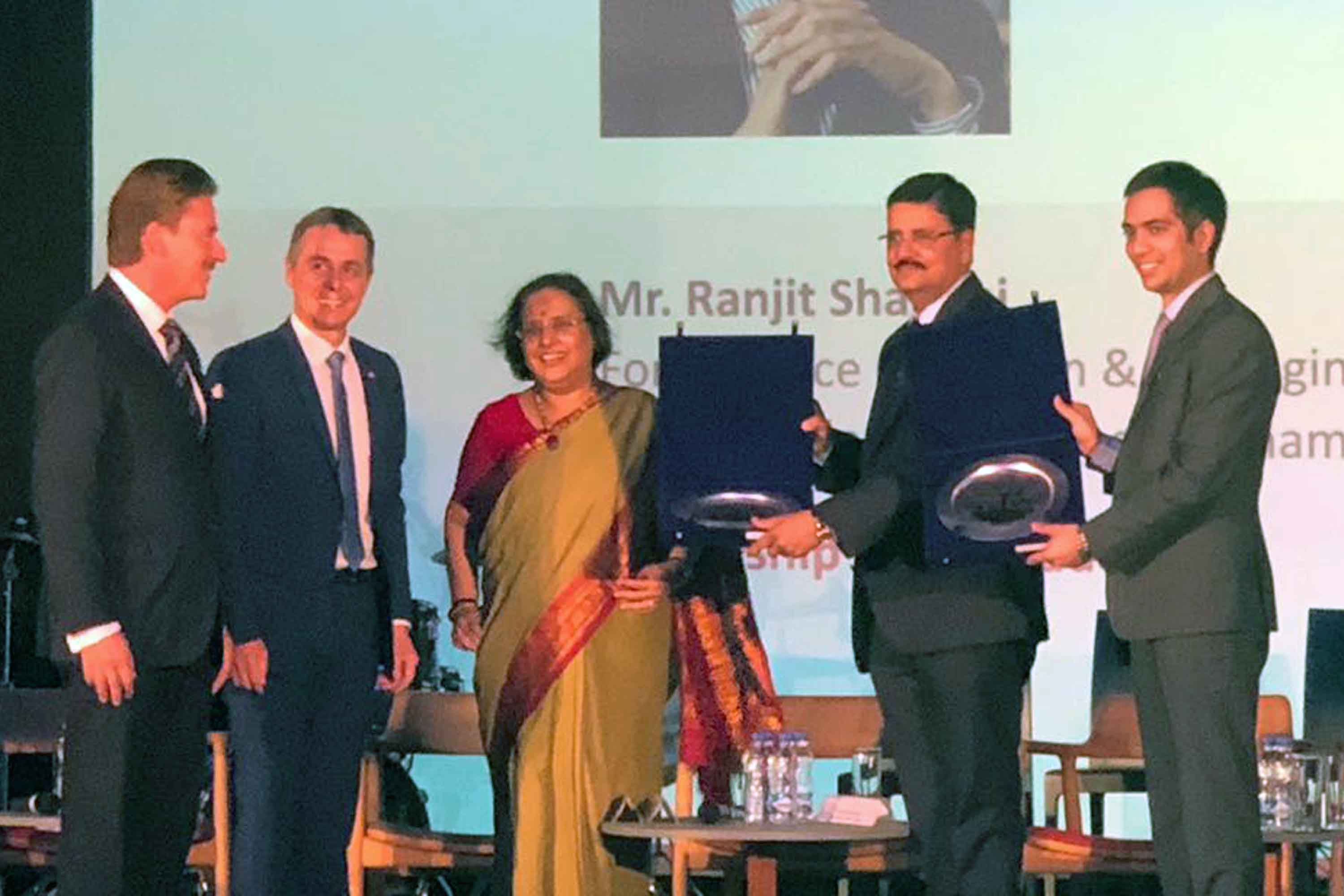 RUJ Group Awarded On The Occasion Of 70th Anniversary Of Swiss-Indian Friendship