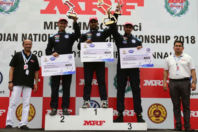 16 Points Split The Top 3 Drivers After Round 2 Of The Volkswagen Ameo Cup 2018