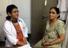 A 57-yr old woman got rid of 3.5-kg ovarian tumour