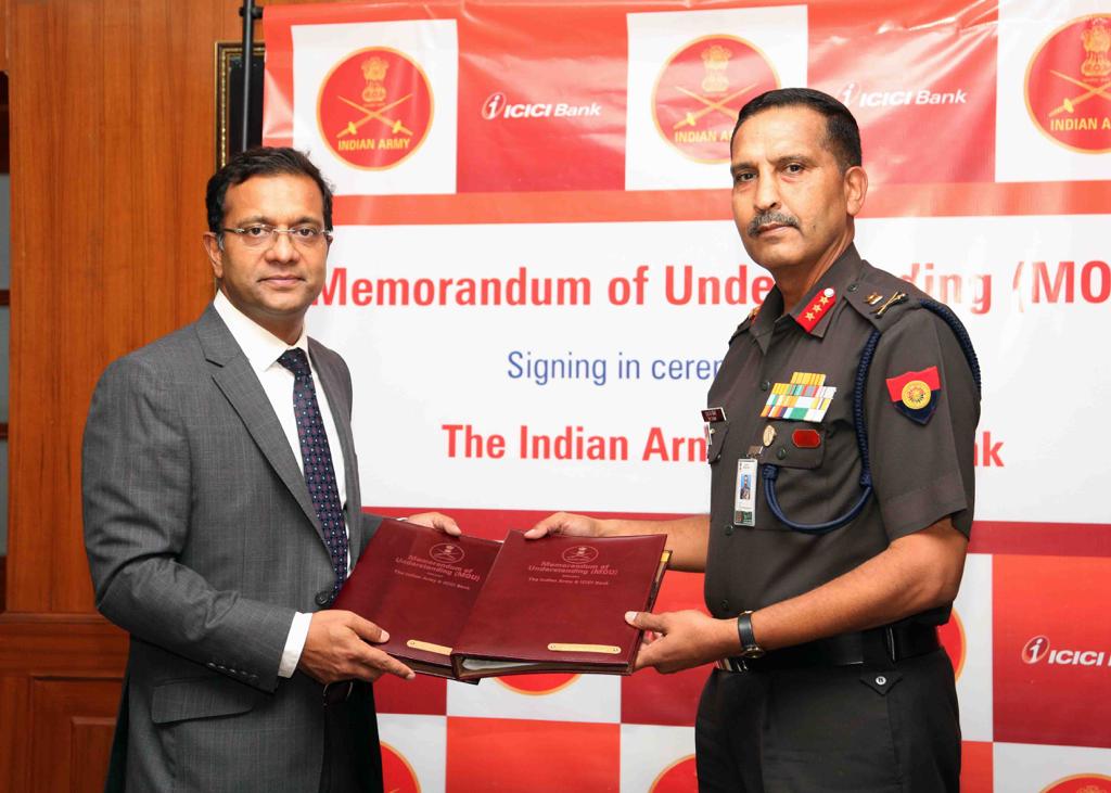 ICICI Bank - Indian Army tie-up