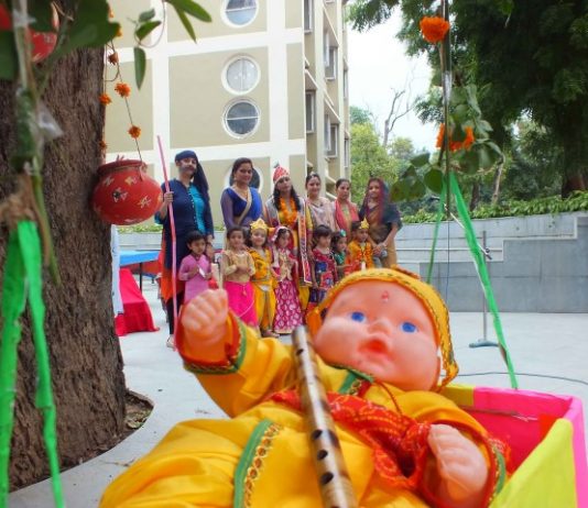 Janmashthmi celebrated at Ankur school