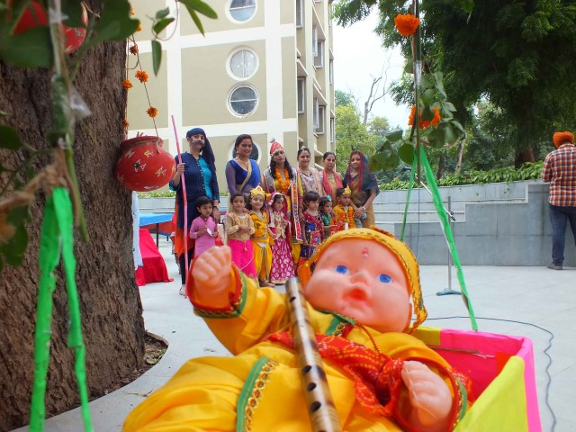 Janmashthmi celebrated at Ankur school