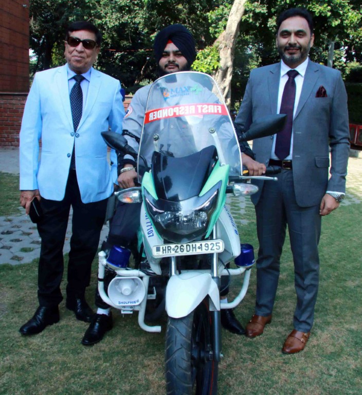 First Responder Bikes launched by Max Hospital Mohali