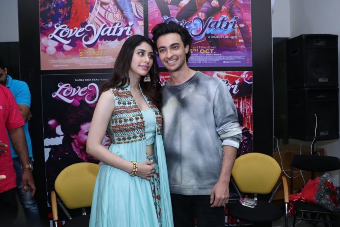 Salman Khan’s LOVEYATRI Star Cast Aayush & Warina visits Chandigarh
