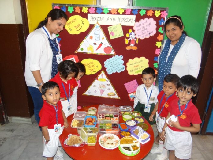 Healthy Tiffin Contest held at Adarsh Public Smart School